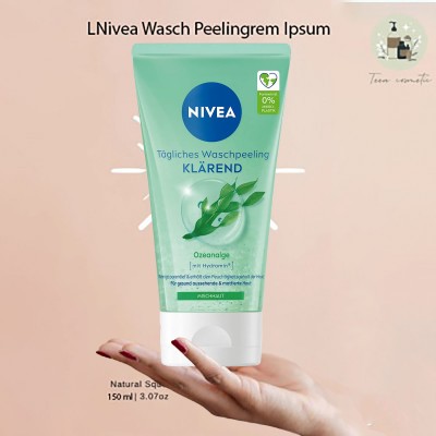 SỮA RỬA MẶT CHO DA HỖN HỢP - NIVEA TÄGLISCHES WASCH - PEELING 150ML