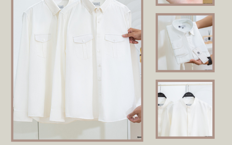 Áo Sơ Mi Oxford Túi Hộp 